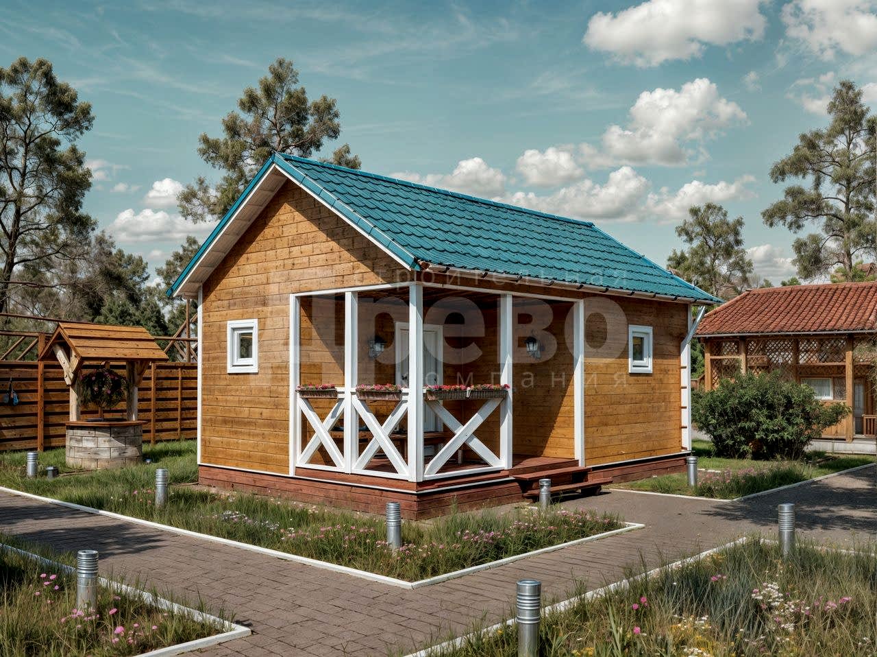 Баня проект каркасная баня Кузьмич-12