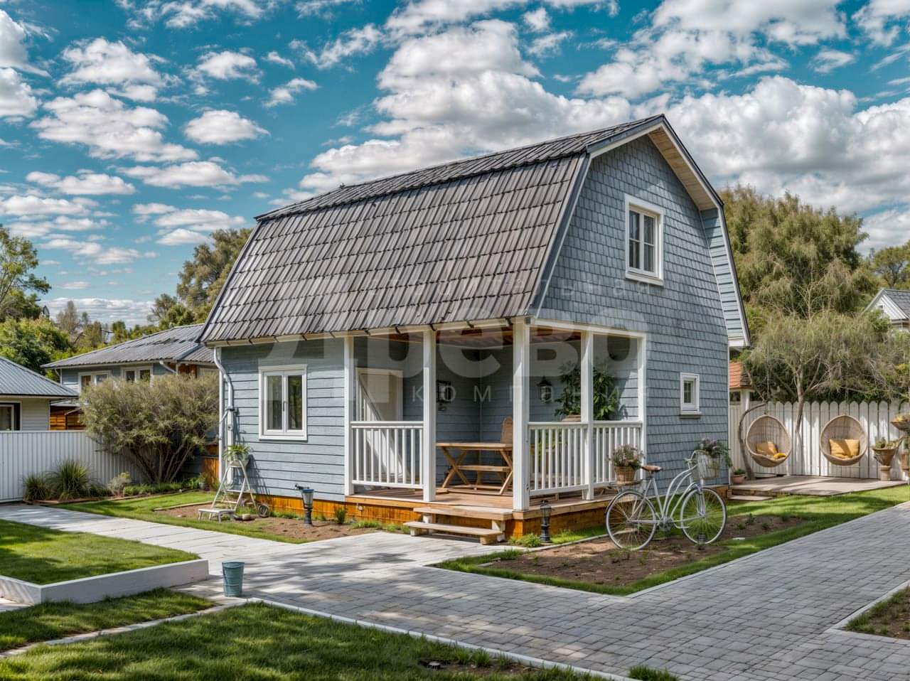 Баня проект каркасная баня Кузьмич-16