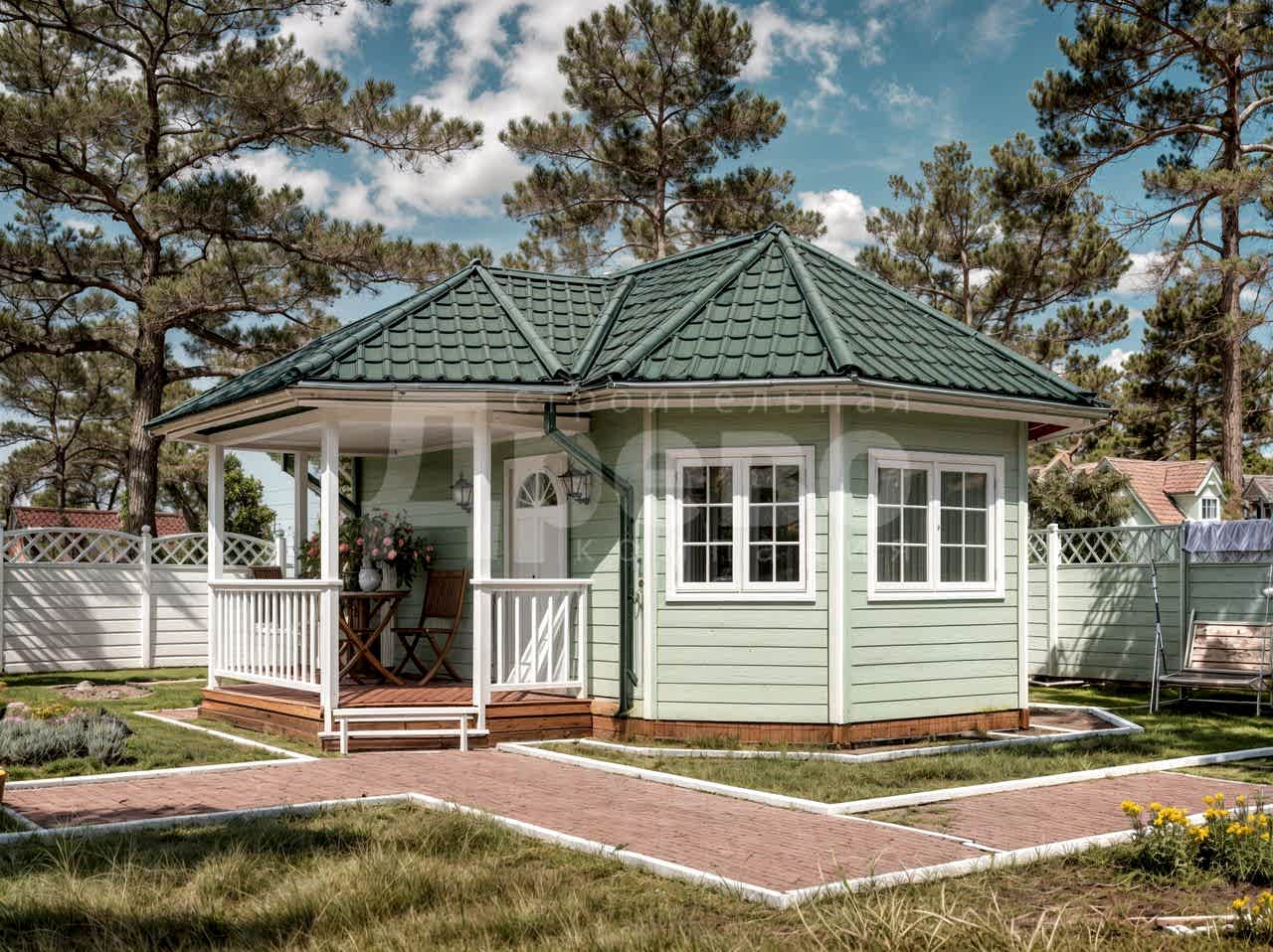 Баня проект каркасная баня Кузьмич-18