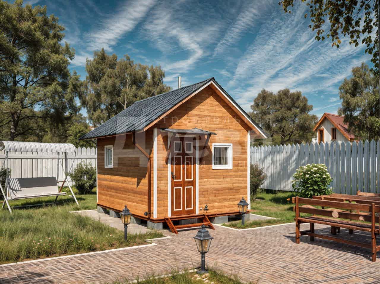 Баня проект каркасная баня Кузьмич-3