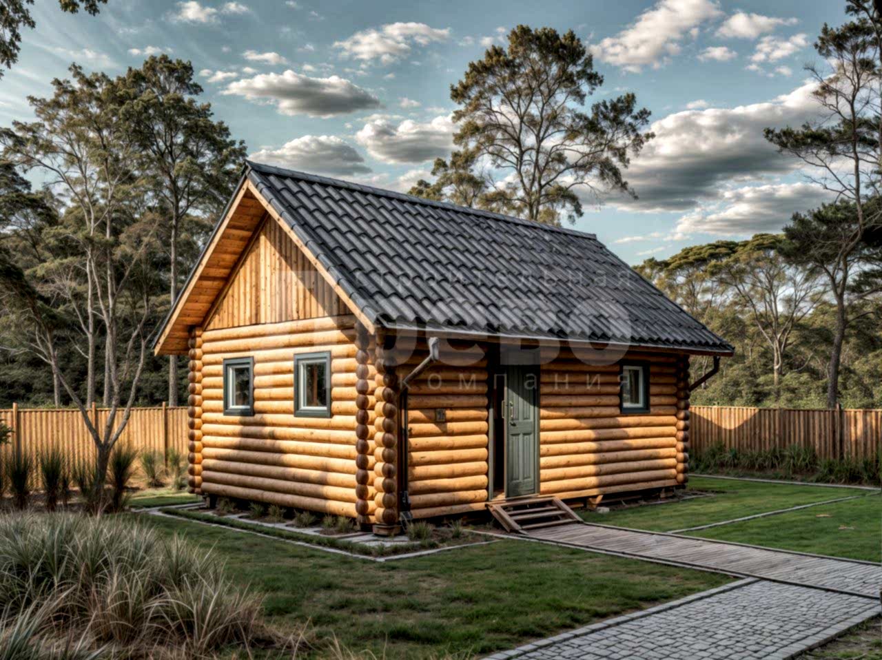 Баня проект баня из бревна Михалыч-10