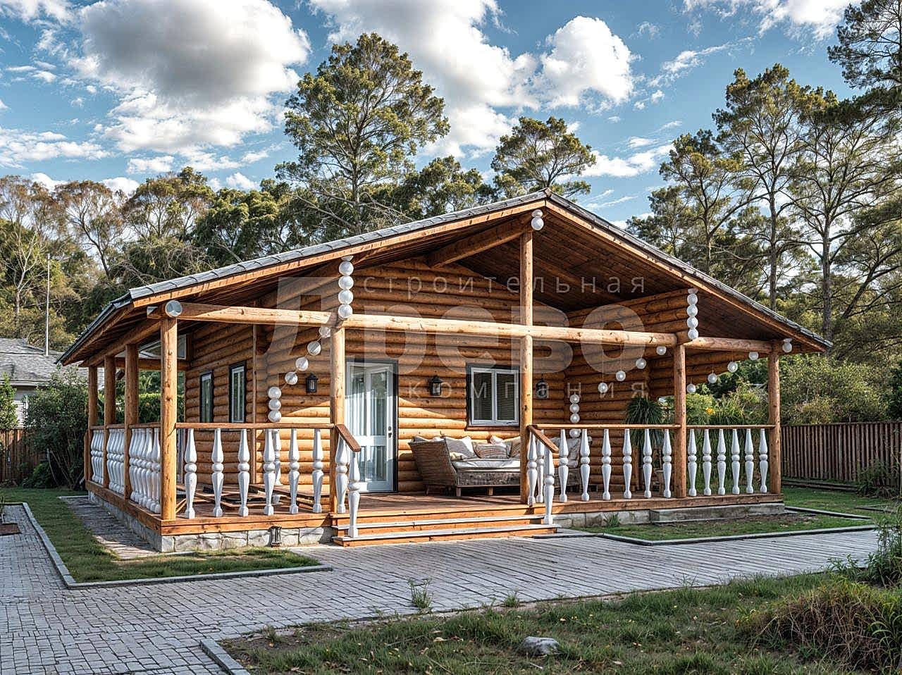 Баня проект баня из бревна Михалыч-12