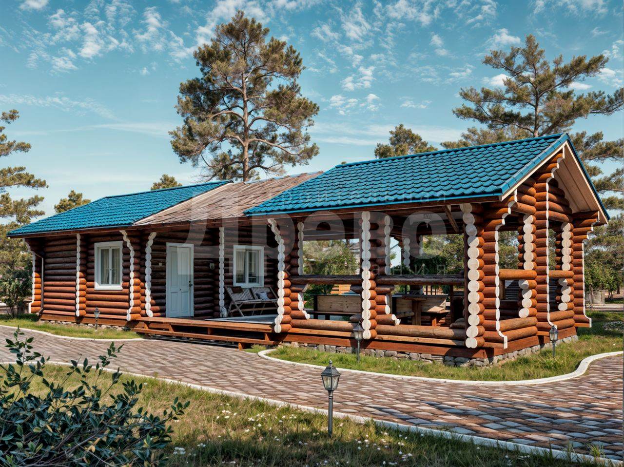 Баня проект баня из бревна Михалыч-18