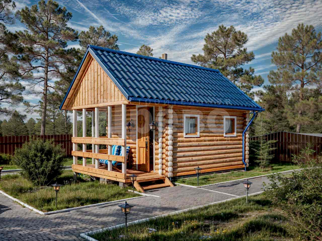 Баня проект баня из бревна Михалыч-2