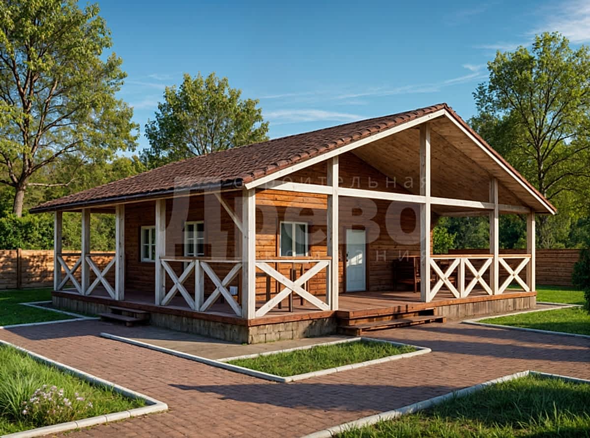 Баня проект баня из бруса Василич-8
