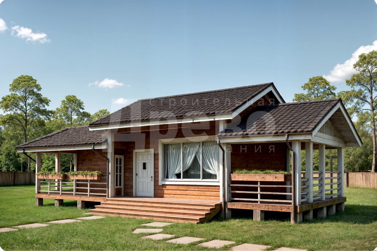 Баня проект баня из бруса Ж-55-49