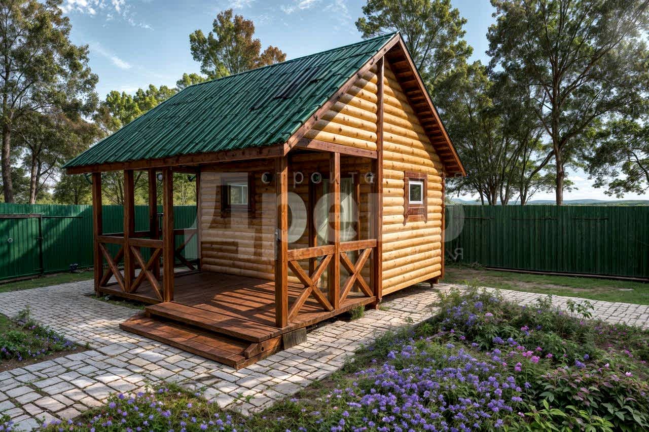 Баня проект каркасная баня Ж-57-28