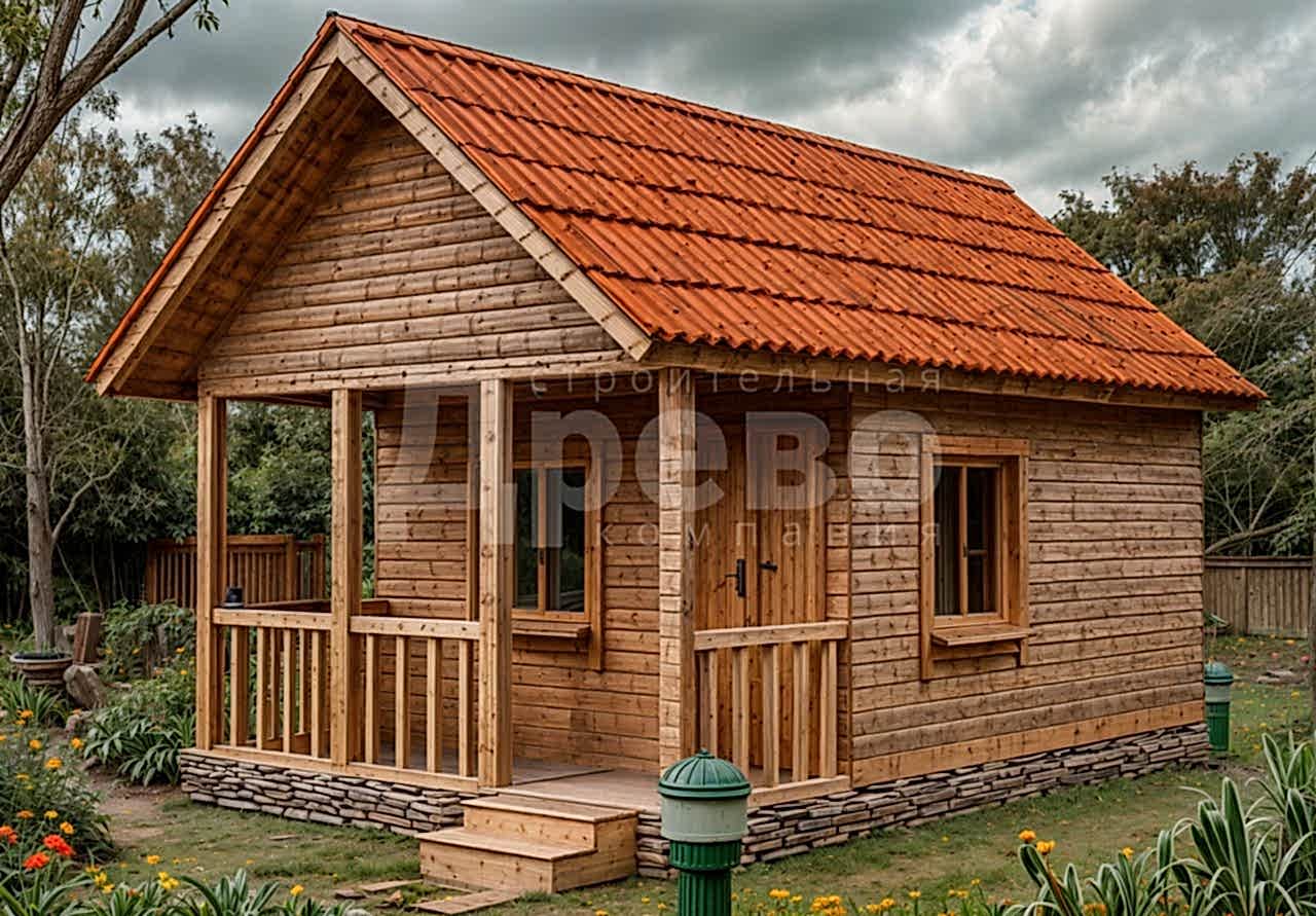 Баня проект каркасная баня Ж-57-51
