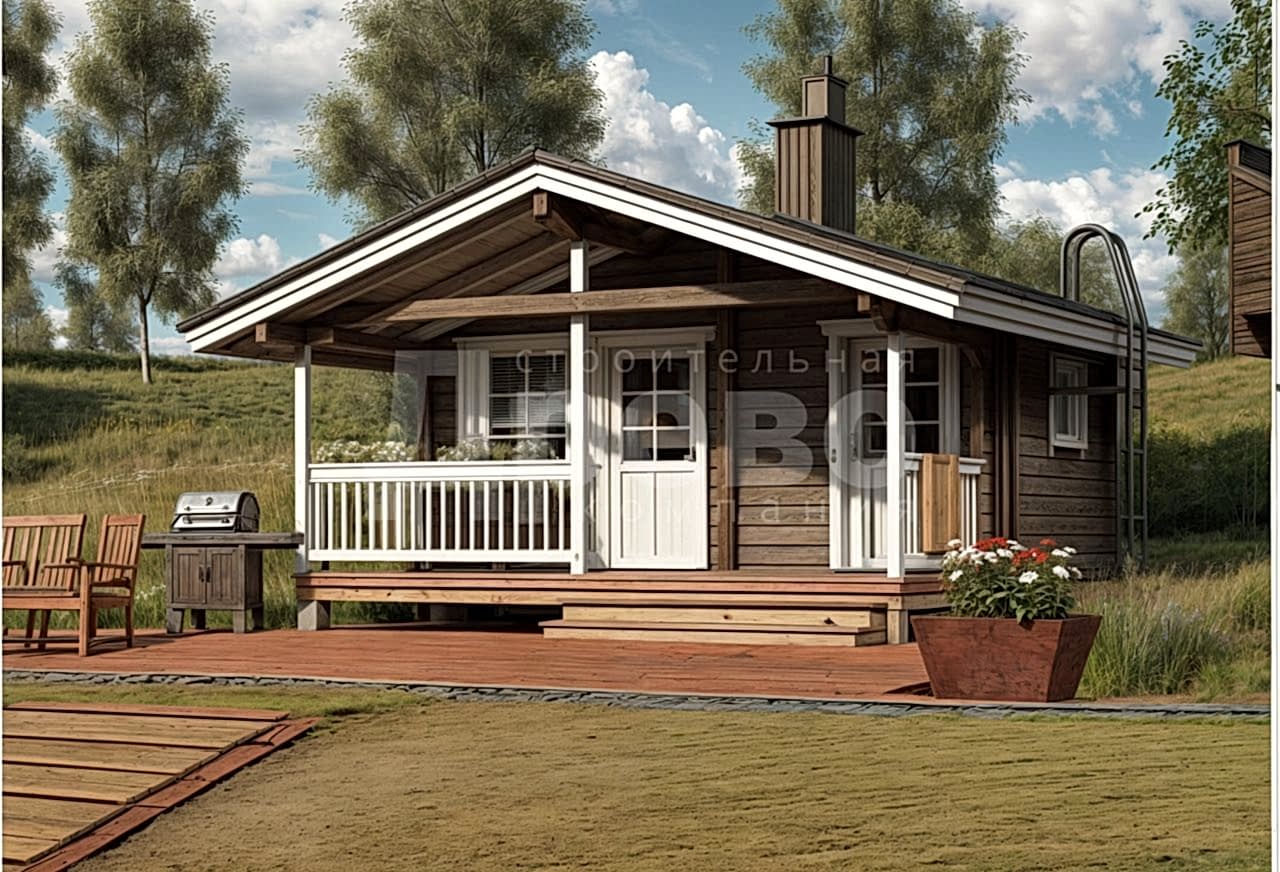 Баня проект каркасная баня Ж-57-53