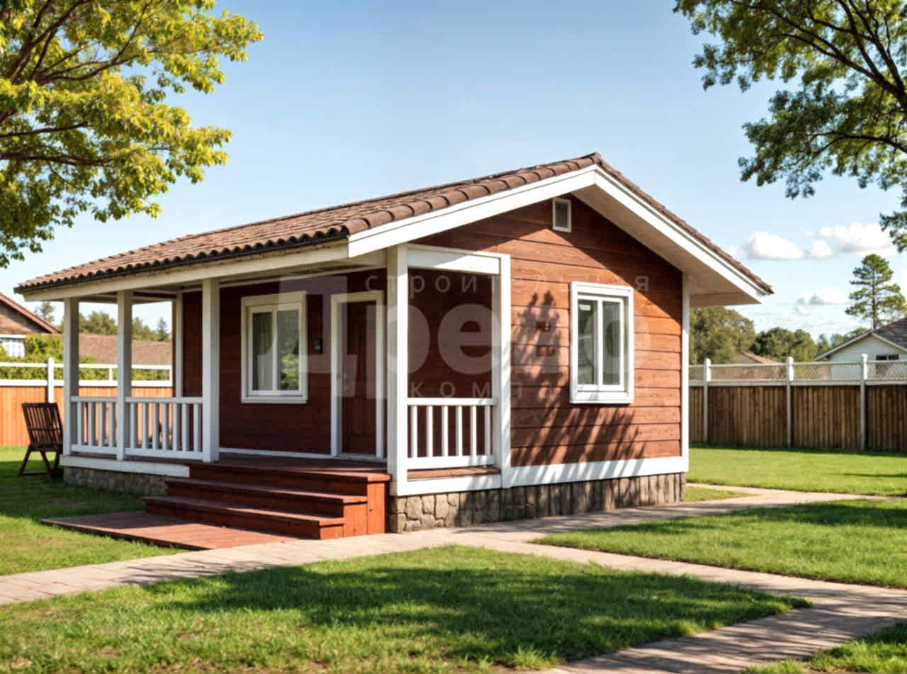 Дачный дом проект дачный Ж-53-02