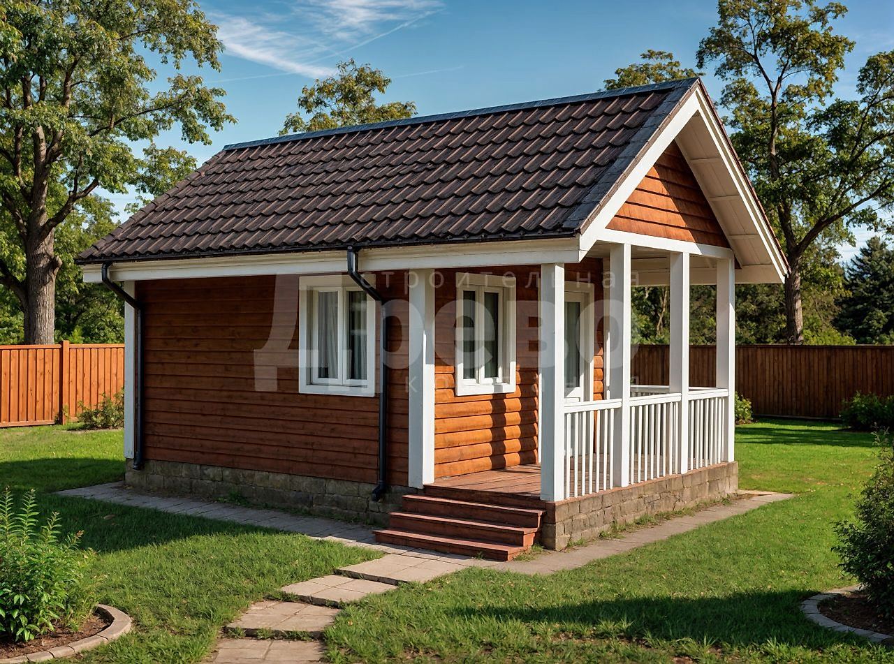 Дачный дом проект дачный Ж-53-17