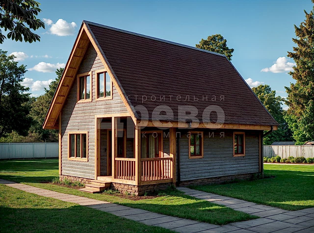 Дачный дом проект дачный Ж-53-27