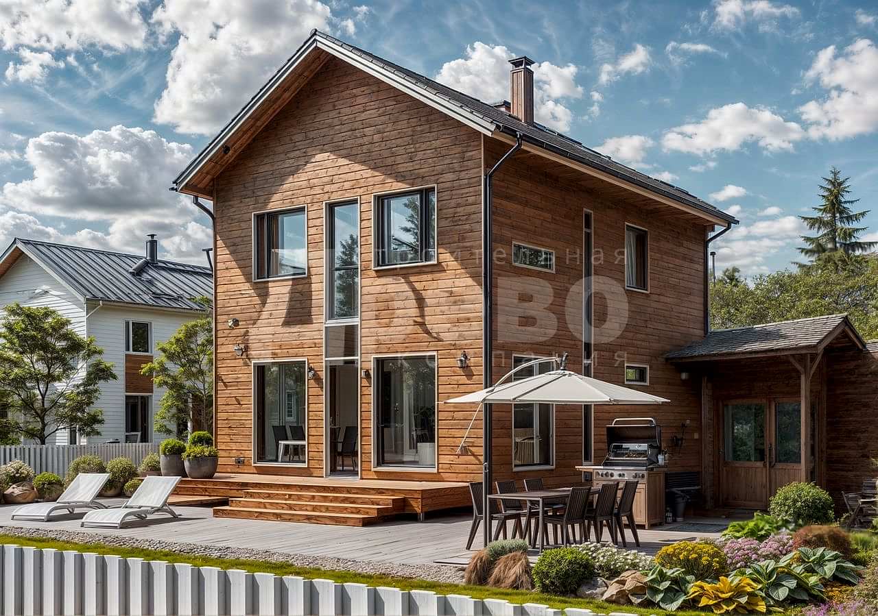 Дачный дом проект дачный Ж-53-83