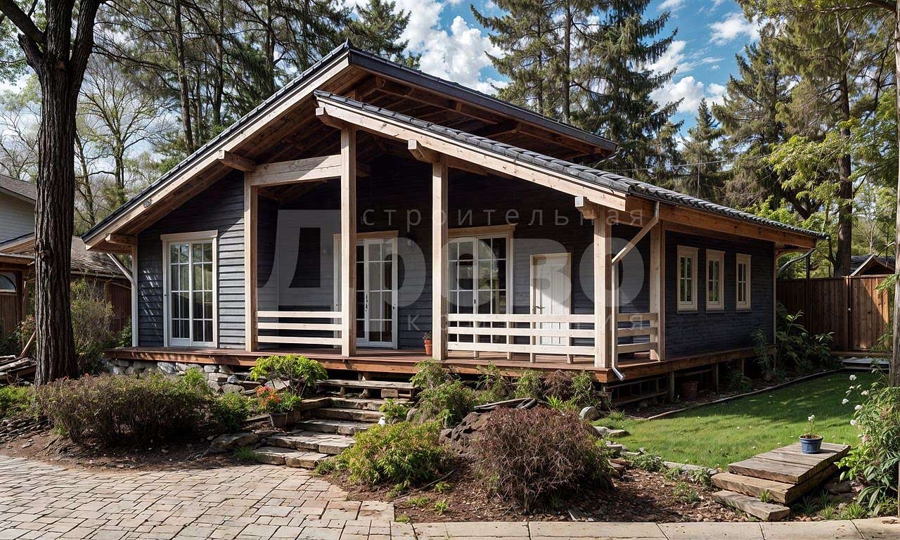 Дачный дом проект дачный Ж-53-97