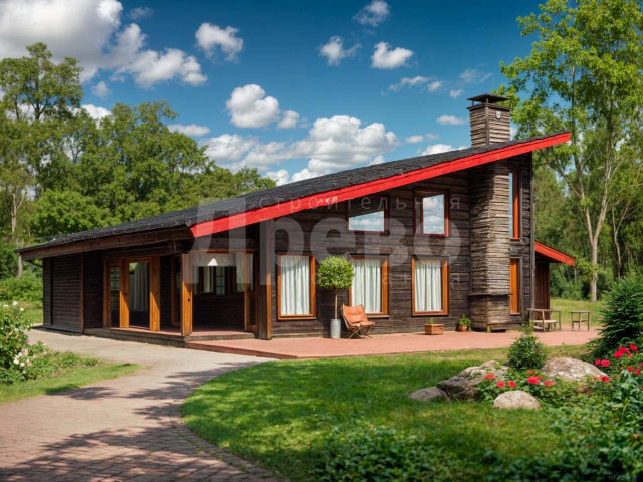 Дом проект из бруса Ж-54-100