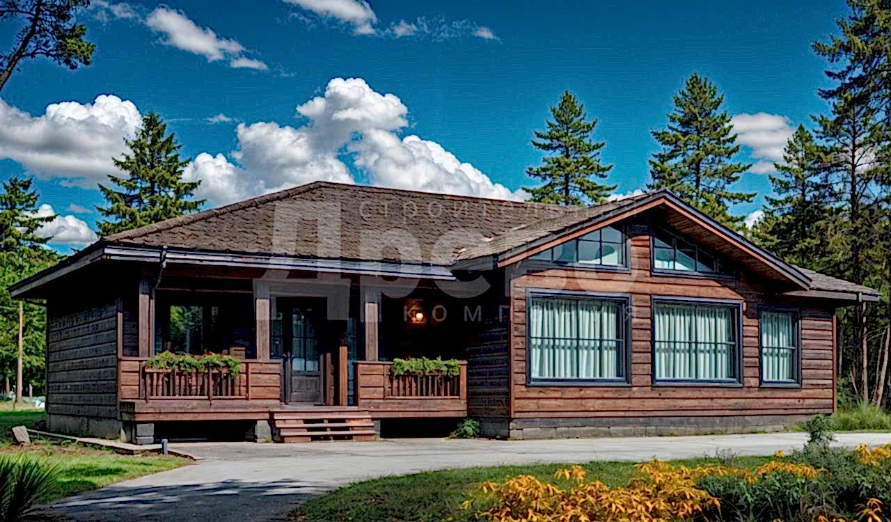 Дом проект из бруса Ж-54-90