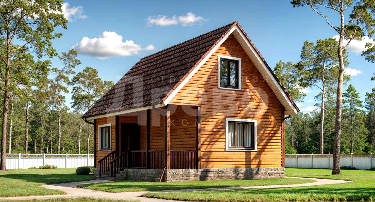 Дом проект из бруса Локи-14