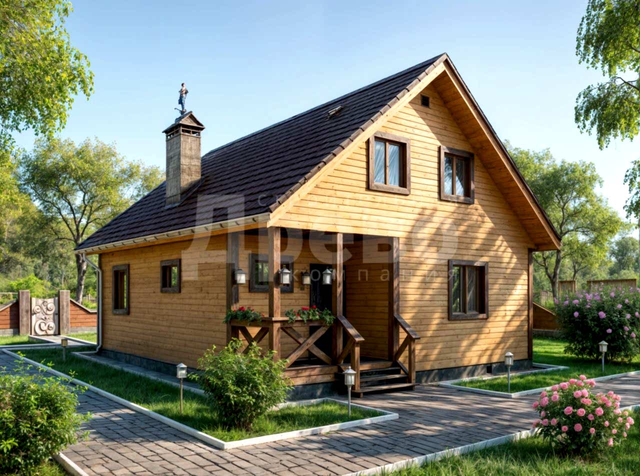 Дом проект из бруса Локи-20
