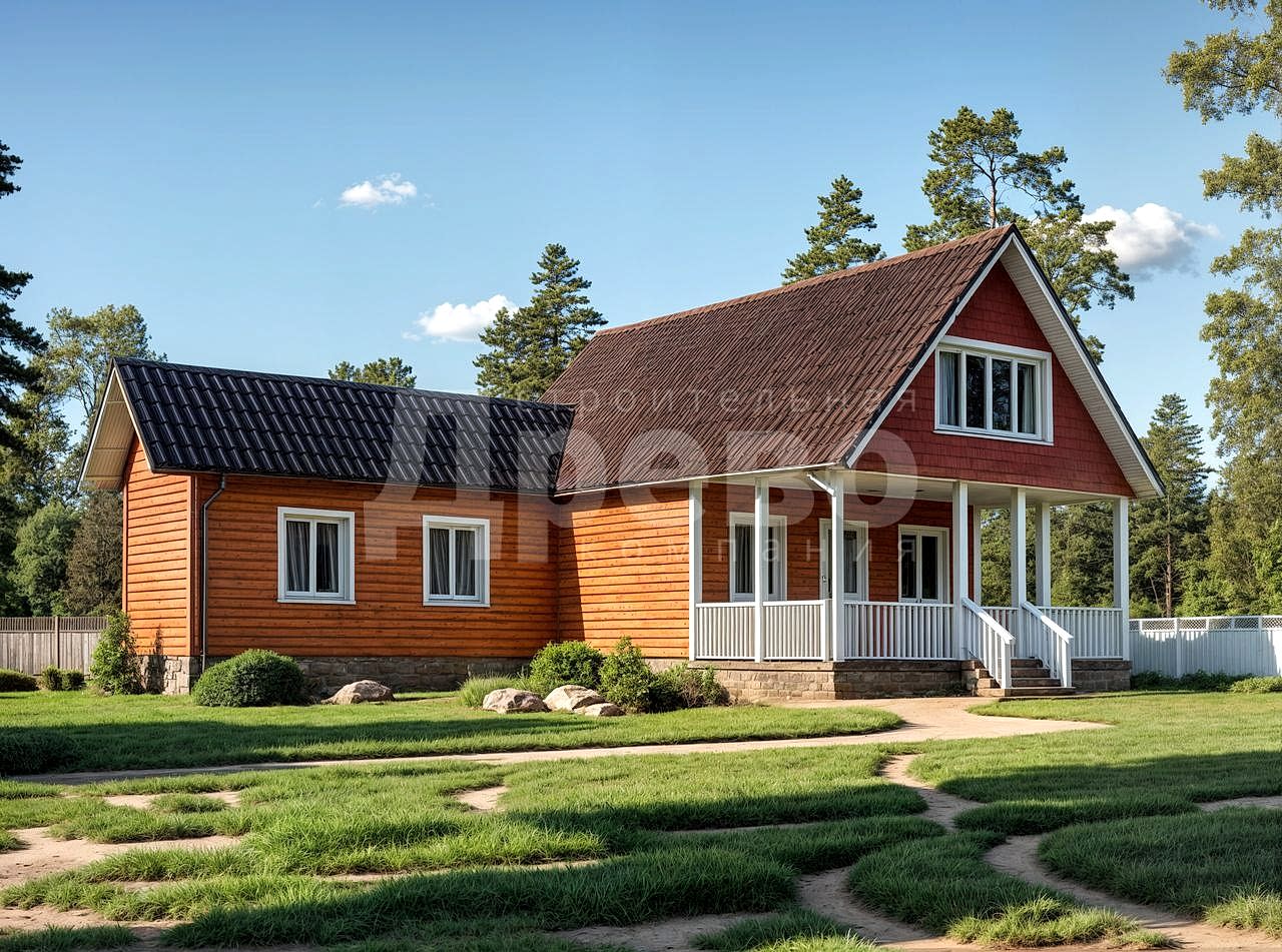 Дом проект из бруса Локи-21