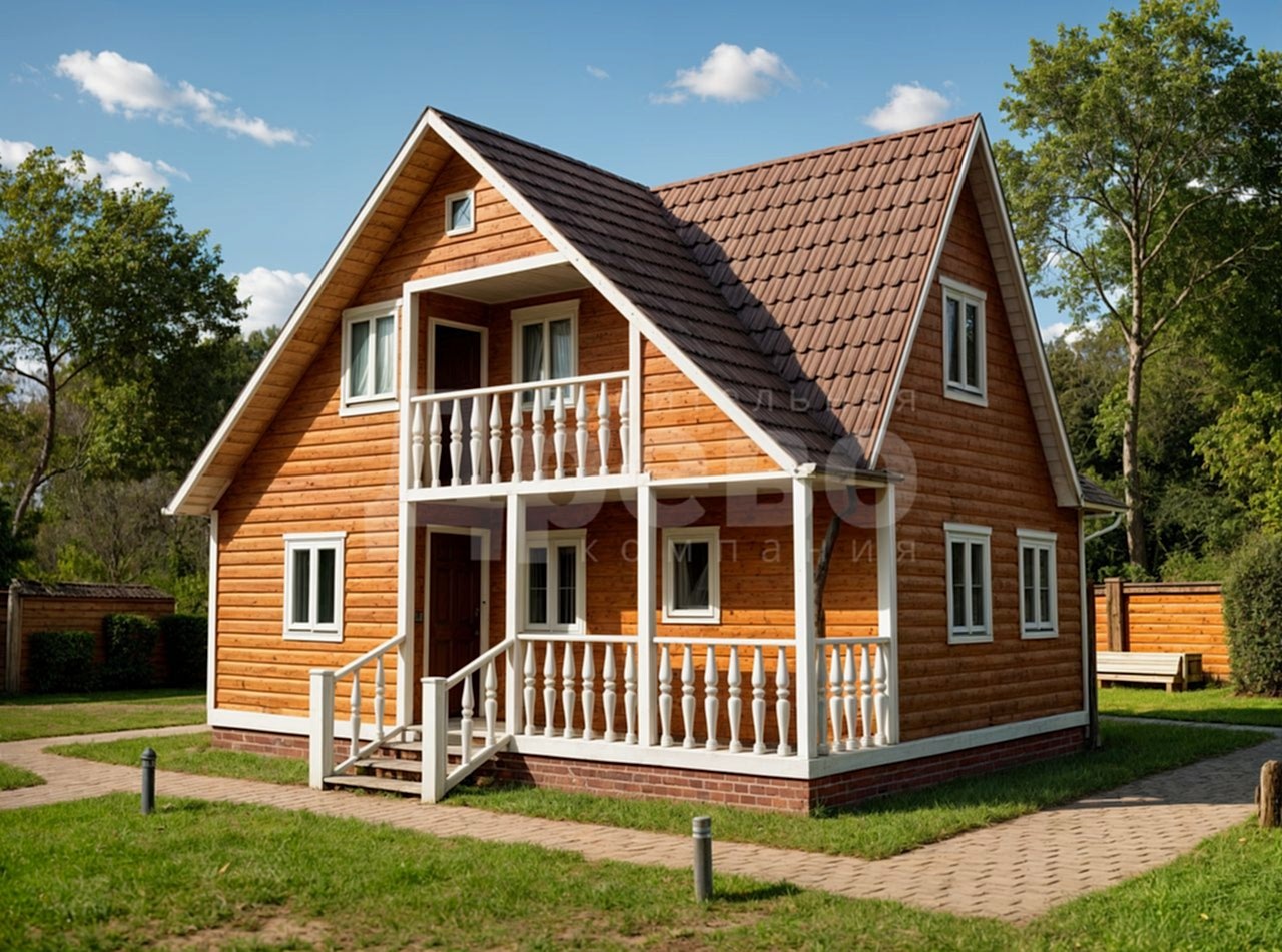 Дом проект из бруса Осирис-4