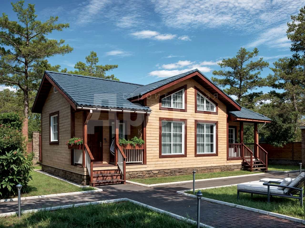 Дом проект из бруса Осирис-7