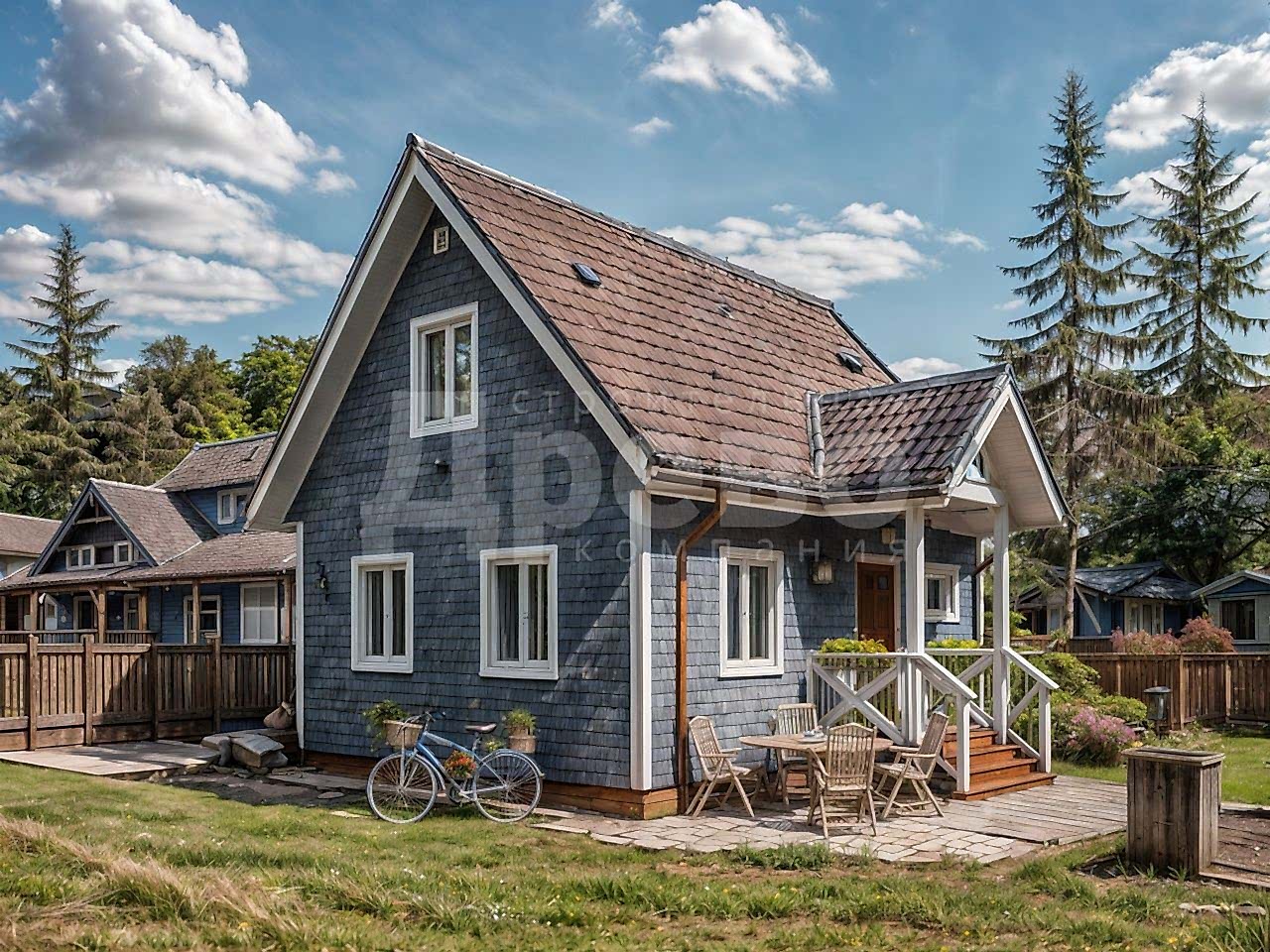 Дом проект каркасный Афины