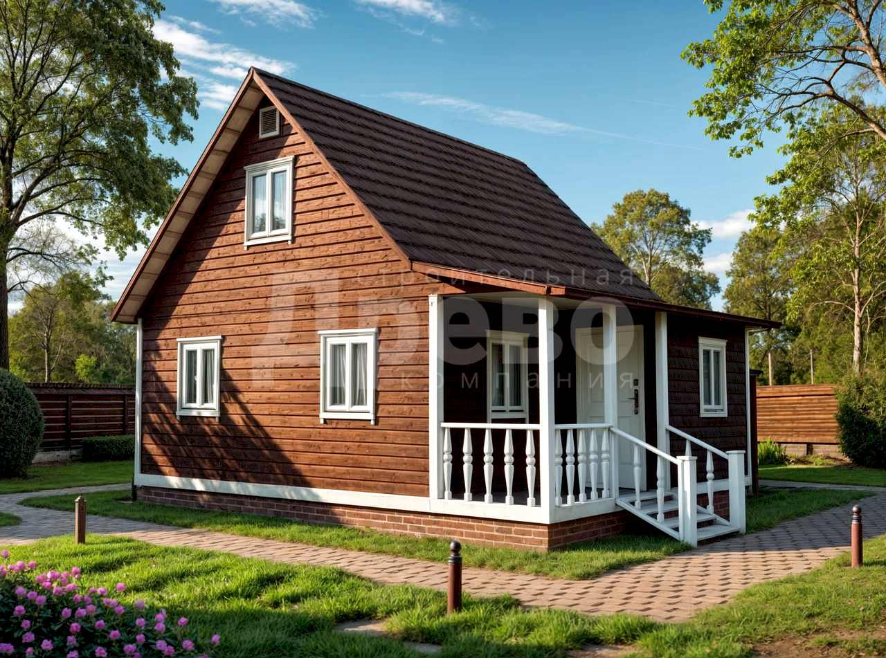 Дом проект каркасный Бордо