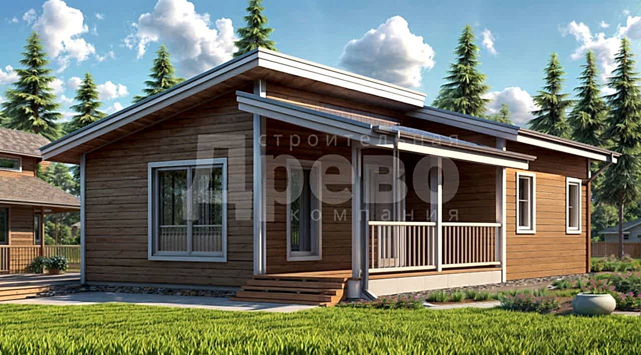 Дом проект каркасный Ж-52-116