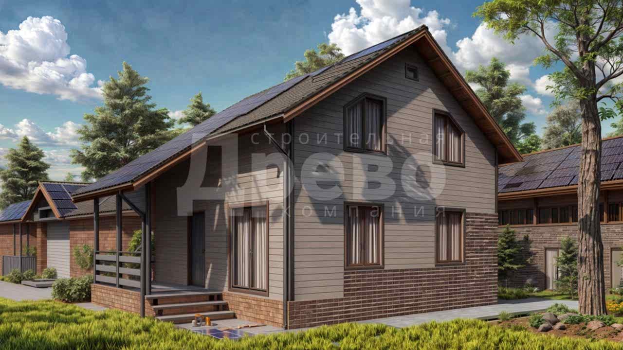 Дом проект каркасный Ж-52-93