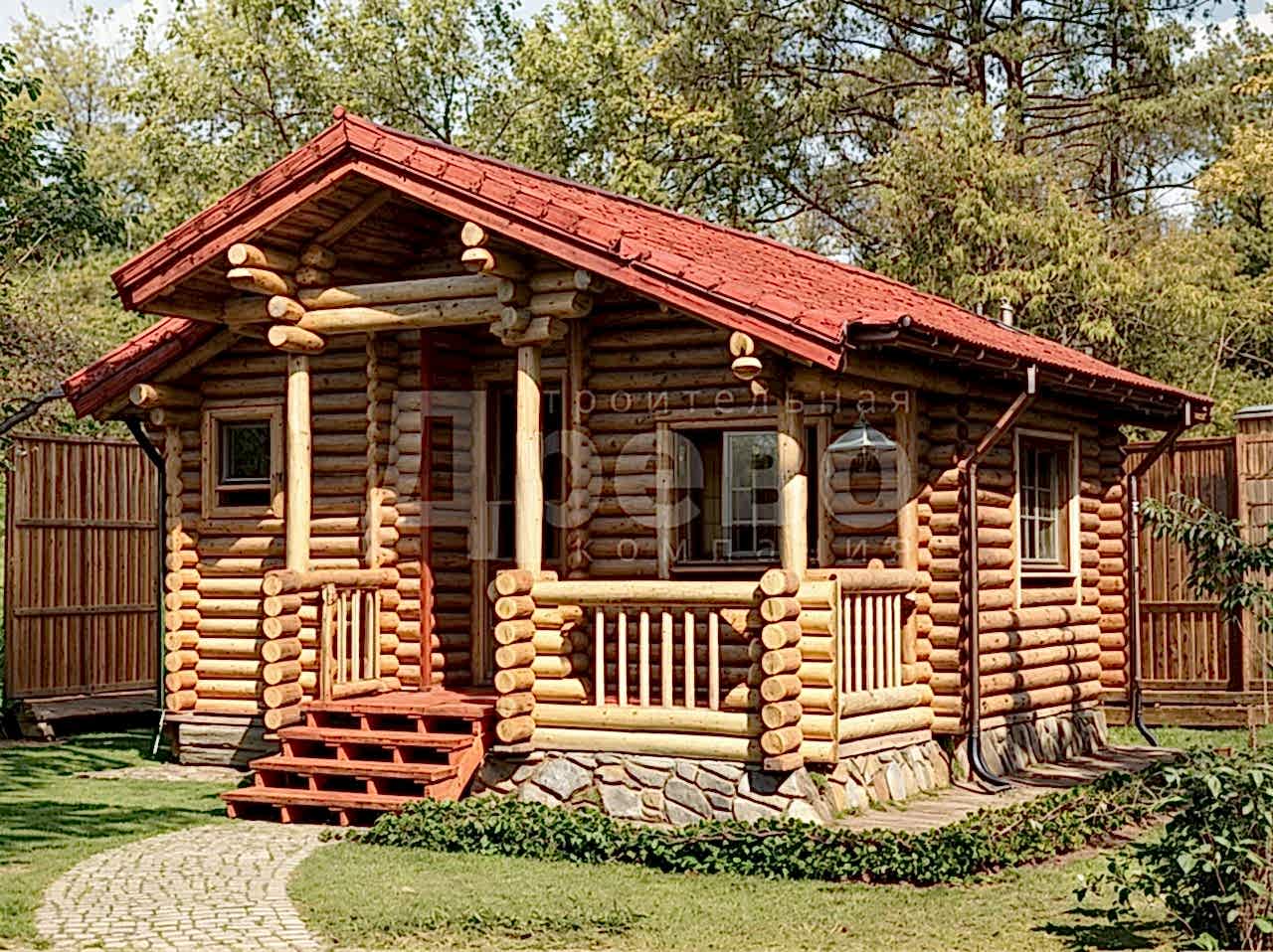 Баня проект баня из бревна Ж-56-45