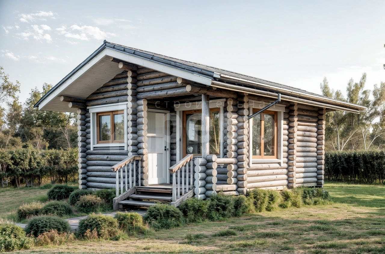 Баня проект баня из бревна Ж-56-47