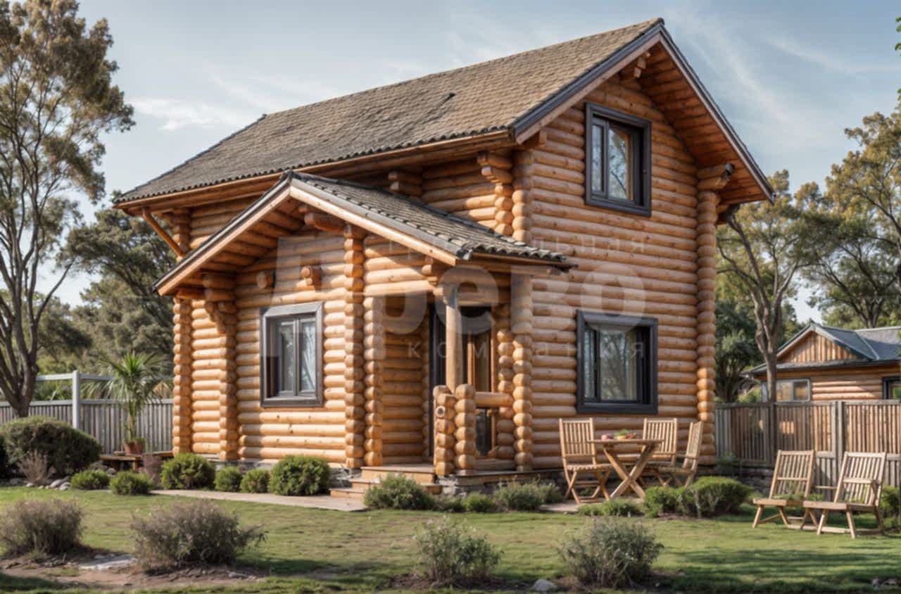 Баня проект баня из бревна Ж-56-52