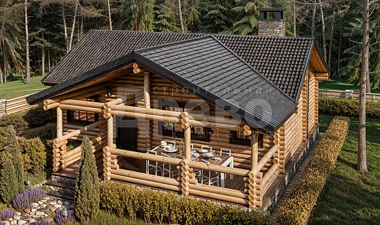 Баня проект баня из бревна Ж-56-57