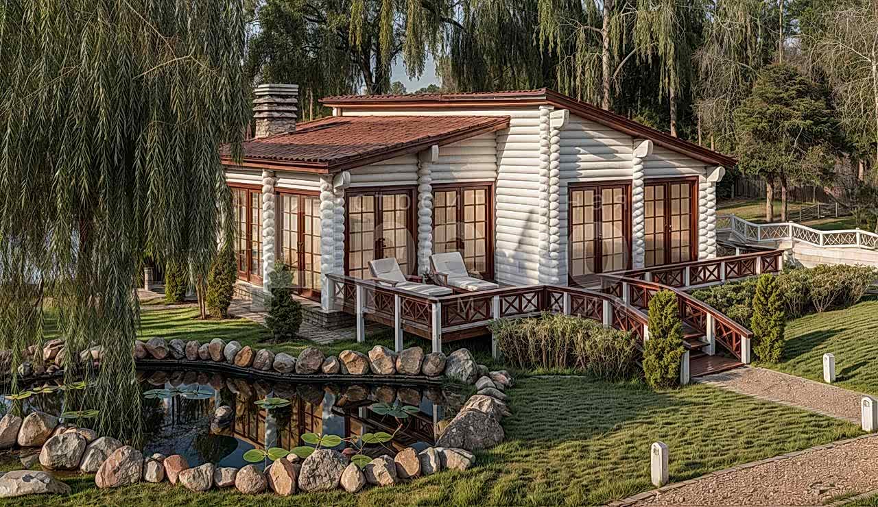 Баня проект баня из бревна Ж-56-58