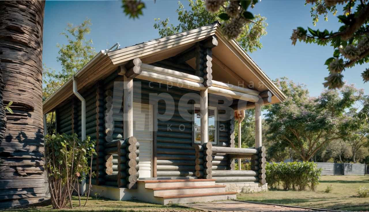 Баня проект баня из бревна Ж-56-60