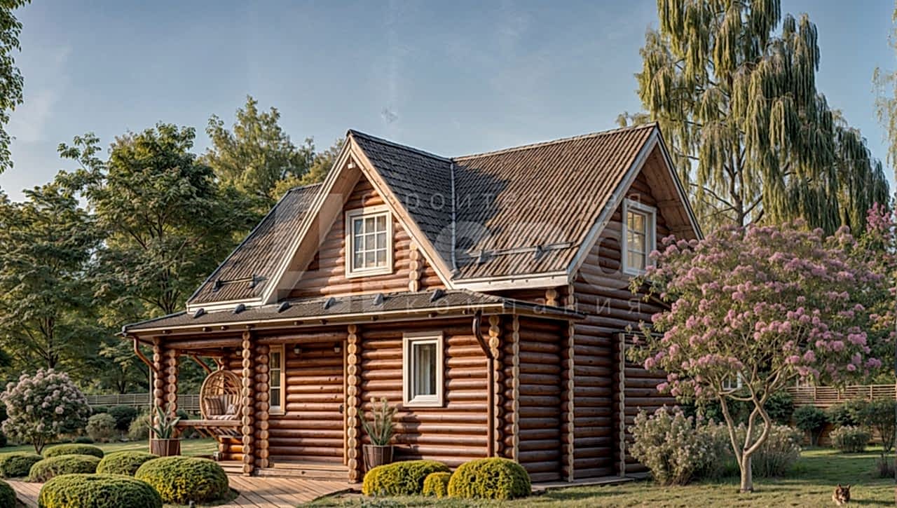 Баня проект баня из бревна Ж-56-62