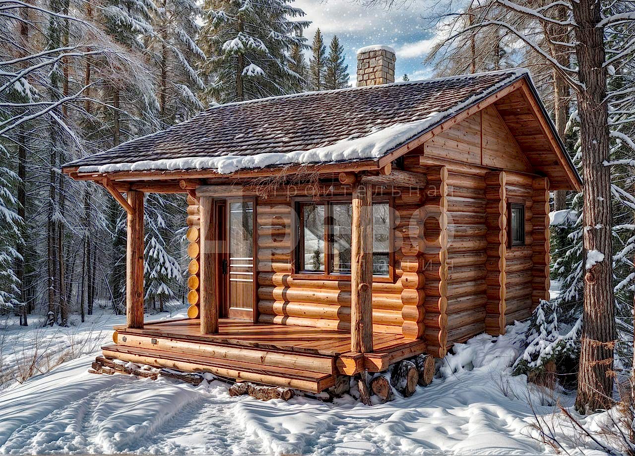 Баня проект баня из бревна Ж-56-64