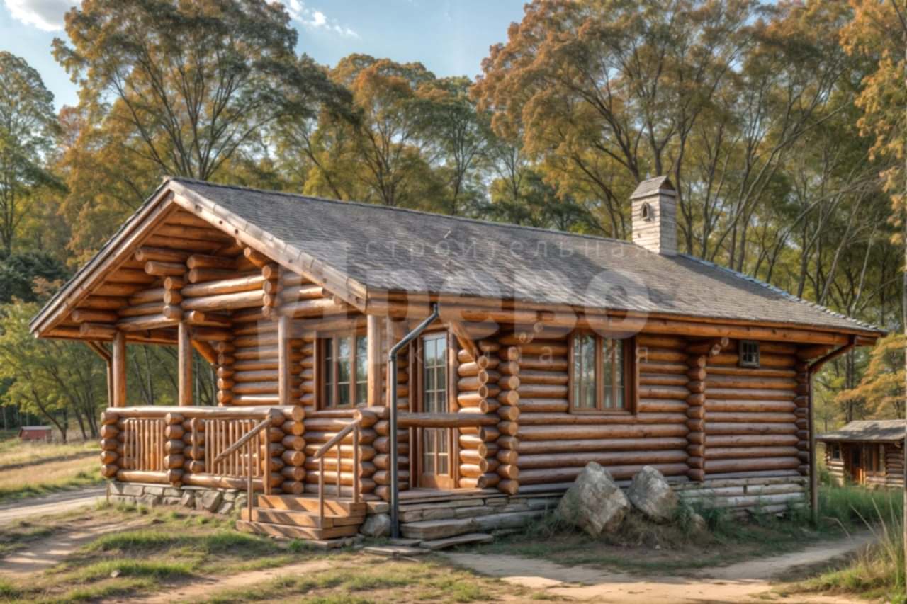 Баня проект баня из бревна Ж-56-65