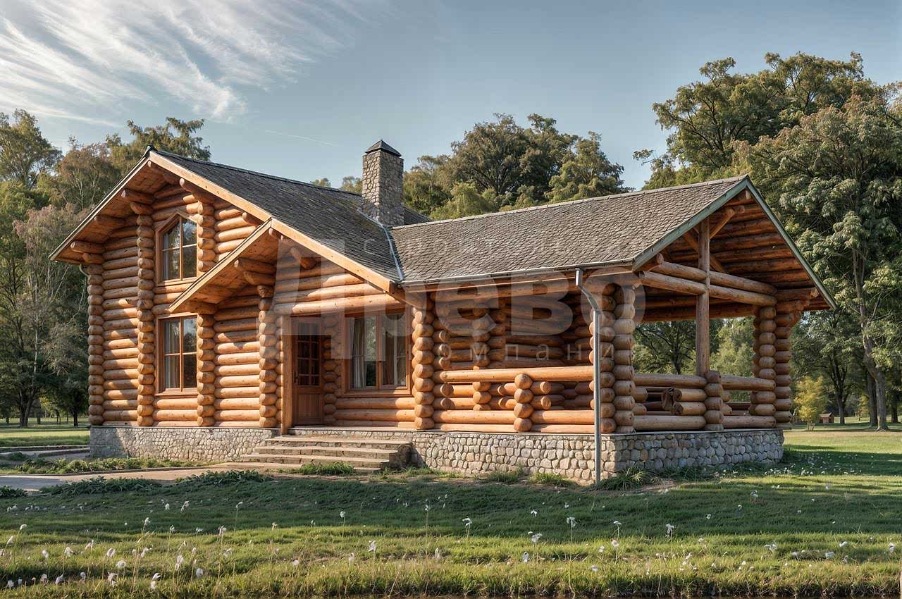 Баня проект баня из бревна Ж-56-67