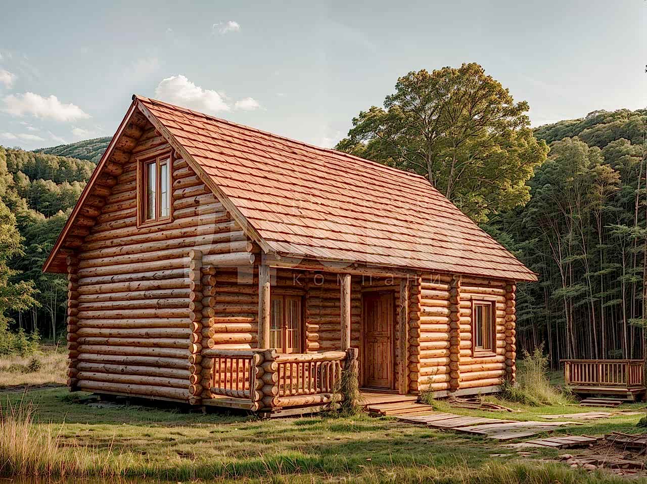 Баня проект баня из бревна Ж-56-75