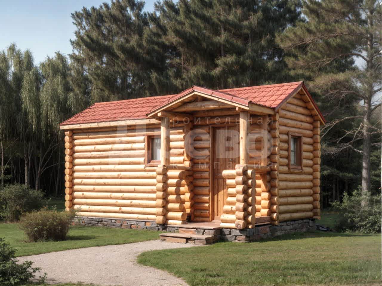 Баня проект баня из бревна Ж-56-87